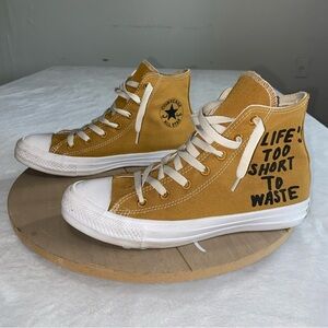 CONVERSE Chuck Taylor All Star Renew-Life's Too Short To Waste HiTop Shoes 6m8w